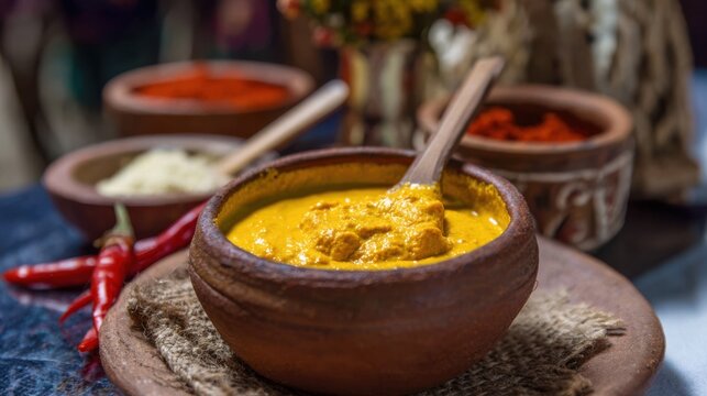 Aji Amarillo cream blends peppers and cheese, capturing the vibrant soul of Peruvian cuisine