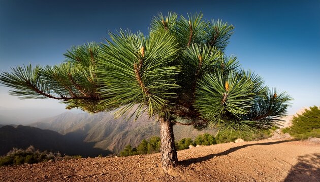 Pine Leaf Of Cedrus Atlantica Tree From Atlas Mountain