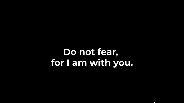 Isaiah 41:10 Bible Verse Motion Typography Animation | Christian Faith Quote Video