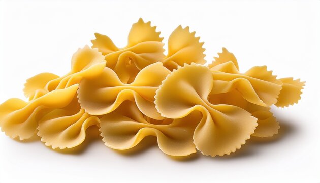 Single Dry Farfalle Pasta With Transparent Background