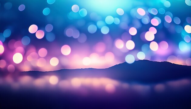 oster Cover Abstract Design Defocused Blue Pink Color Gradient Glow Flecks Bright Abstract Effect Layer