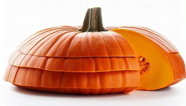 Layered Pumpkin Isolated On White