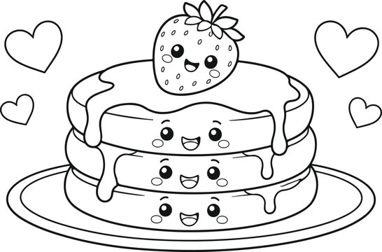 Hand-drawn teddy bear on wedding cake celebrating love. Cute cartoon bear illustration for romantic anniversary and Valentine's Day decor.