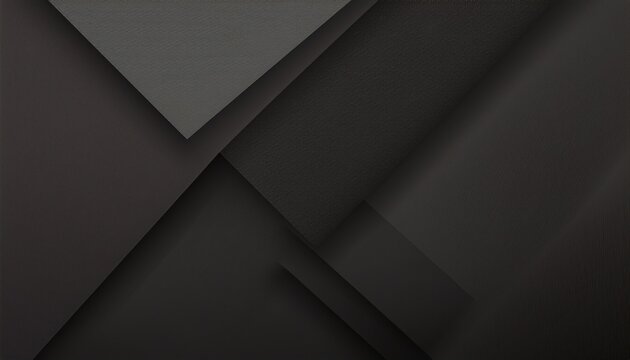 Abstrato Fundo Cinza Escuro E Preto Com Design D Em Camadas Cortadas E Espaco Para Texto