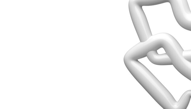 Abstract object 03 transparent - white