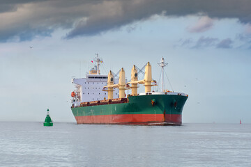 Fototapeta premium Large cargo ship