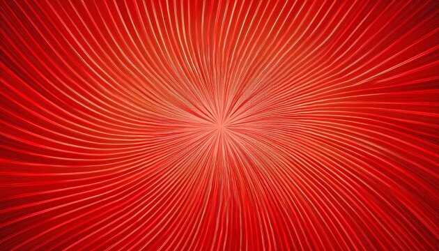Vibrant Red Radial Stripes Background For Design