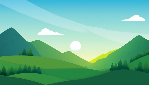 D Landscape Mountain And Hills