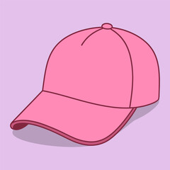 Fototapeta premium Pink party hat for birthday celebrations. Festive conical birthday cap with elastic band for kids and adults.