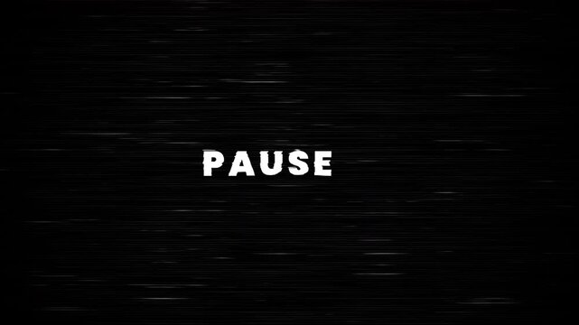 Glitch defects on a digital tv with text pauses. Suitable for technology articles, digital disruption concepts, or tv malfunction.