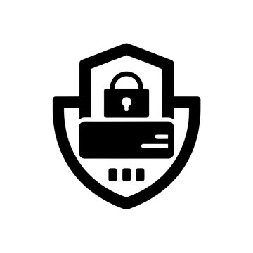 Secure server data protection shield icon Vector