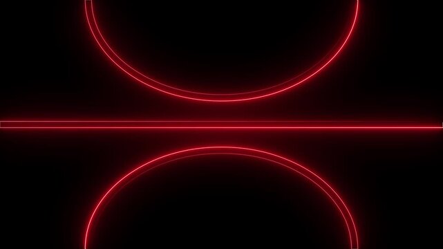 Futuristic Blue Neon Geometric Line Background Animation