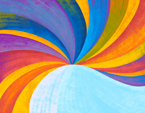 Colorful spiral background with bright hues and smooth transitions