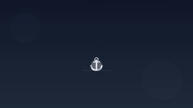 stable anchor drop security nautical motion background