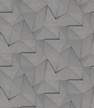 Architectural dark gray pattern made from metal elements.