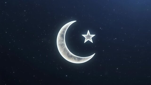 crescent moon phases time lapse animation sequence