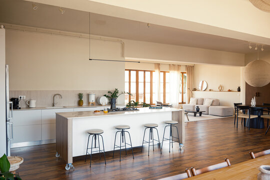 Interior of cozy and luxury apartment 