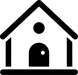 Minimalist chicken coop poultry house icon vector isolated © Lethal_Sid