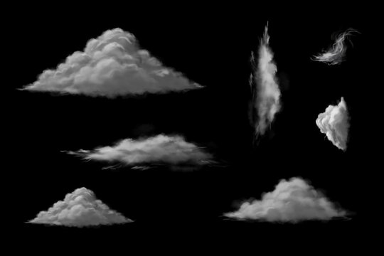 White gray cloud formations high resolution picture