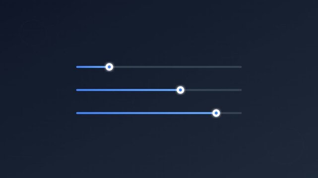 system settings configuration sliders icon motion graphic