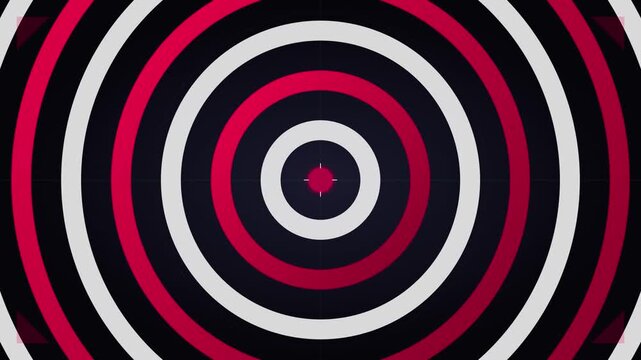 target business goal icon with red concentric zoom
