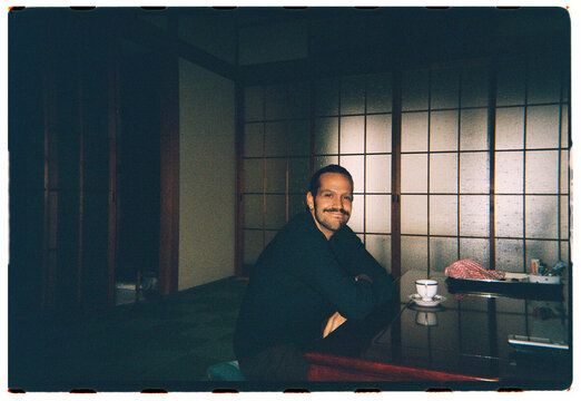 Man in Traditional Japanese Room