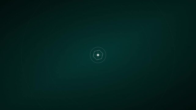 teal and silver modern geometric mandala svg animation
