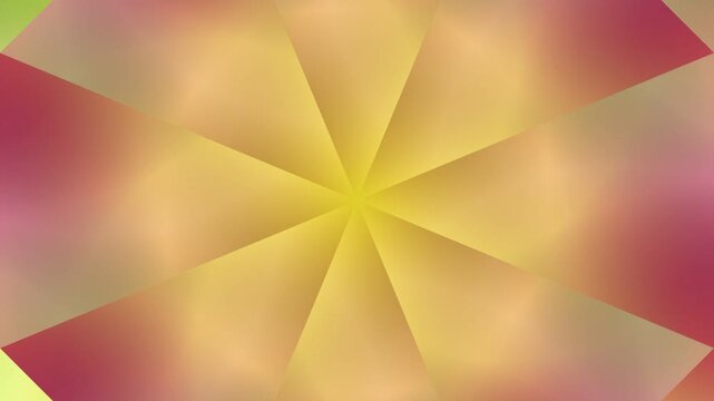 Abstract Geometric Radial Pattern with Soft Yellow and Orange Hues