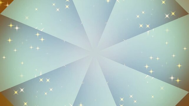 Abstract Geometric Snowflake Sparkle Motion Background