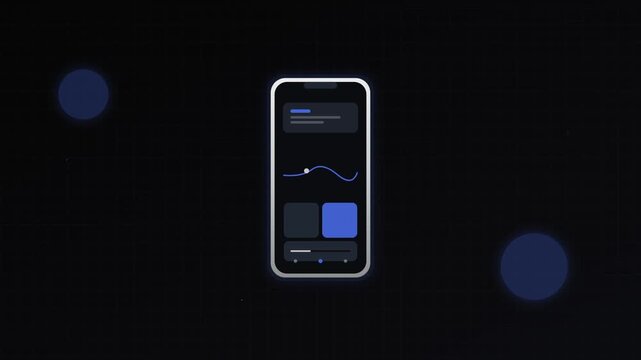tech mobile app responsive motion graphics design