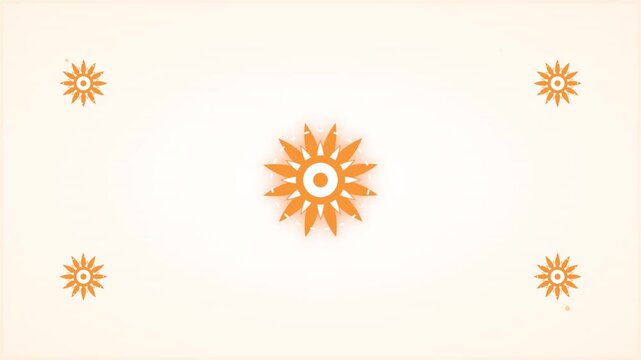 Traditional Saffron And White Indian New Year Background