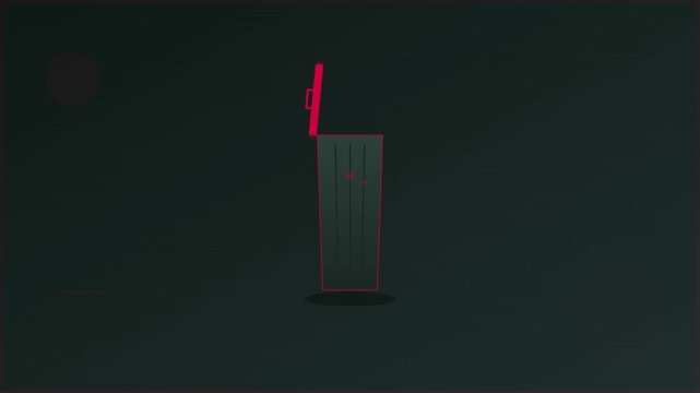 Trash Bin Delete Dark Slate Motion Graphic