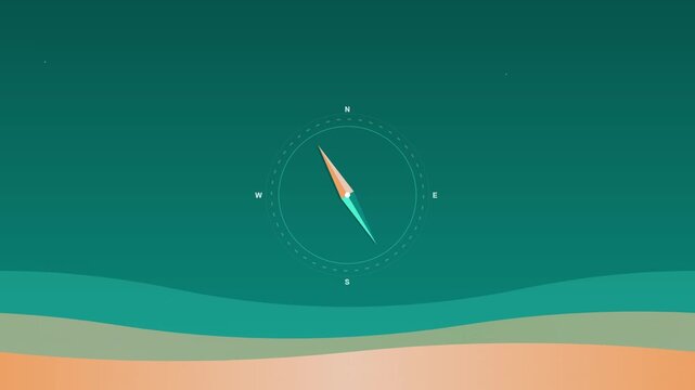 Travel Adventure Compass Navigation Exploring Vector Motion