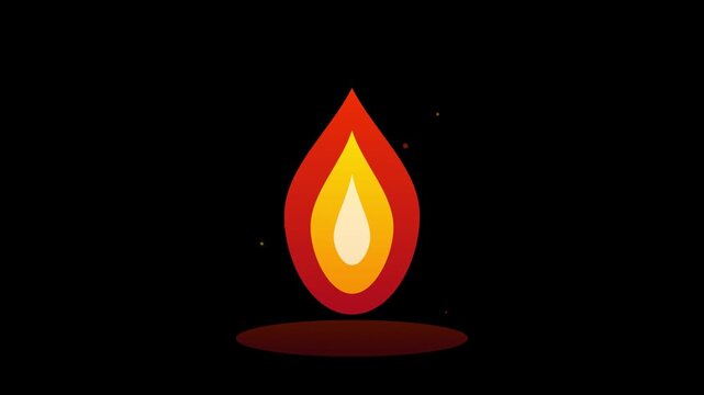 Trending Topic Flame Fire Energy Motion Graphic