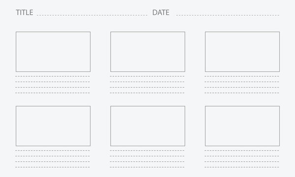 Creative and professional storyboard template to easily plan visual storylines. perfect for film, animation, ads, and presentations. clean design, print-ready, and highly versatile for any project. 