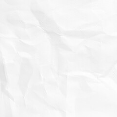 Obraz premium Crumpled white paper texture background