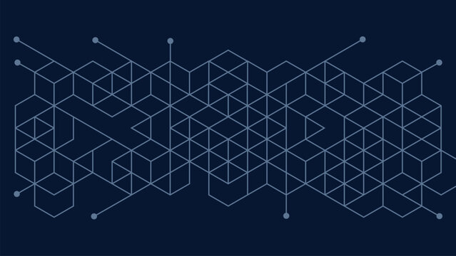 Hexagonal shape pattern geometric background 1