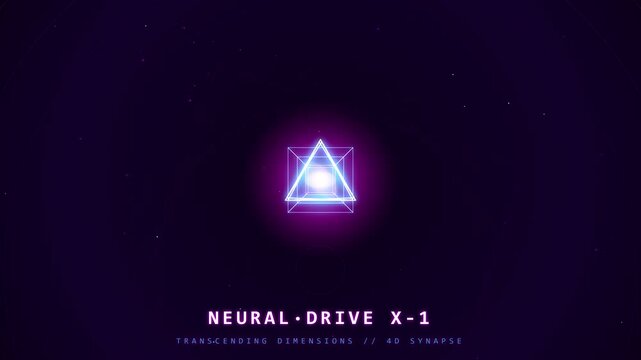 A vibrant digital illustration showcasing the neural drive X-1 concept with glowing iconography and futuristic elements designed to capture attention and ignite curiosity about technology