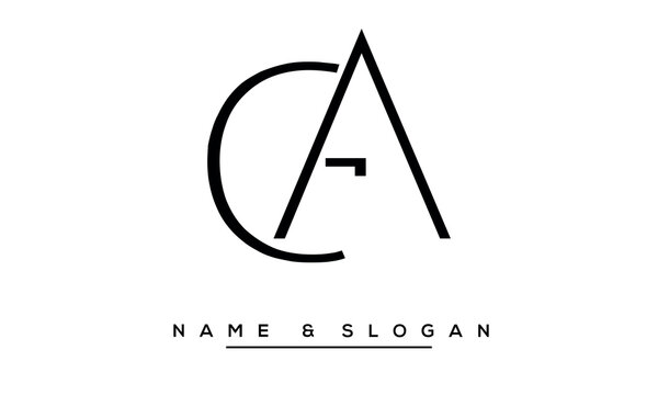 GA, AG Abstract Letters Logo Monogram
