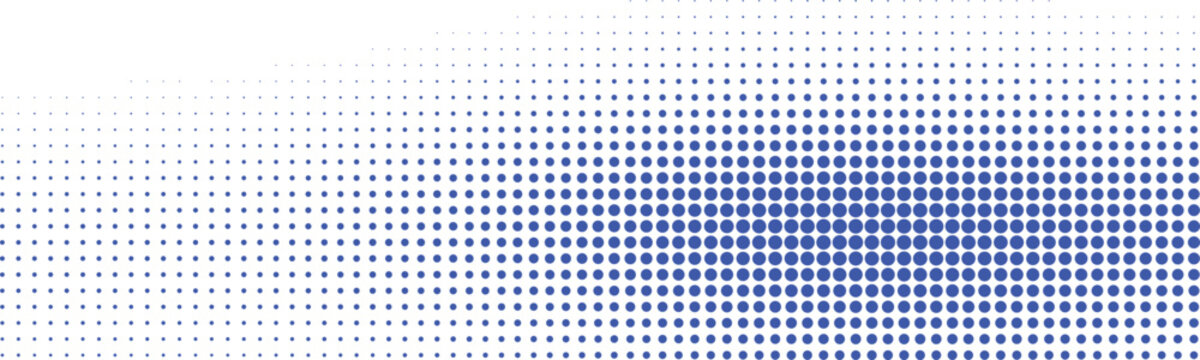 Creative dot matrix pattern with gradient density on transparent background
