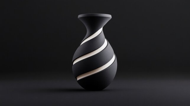 A beautiful decorative black vase