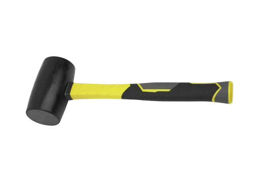 Professional black and yellow hammer for carpentry and woodworking