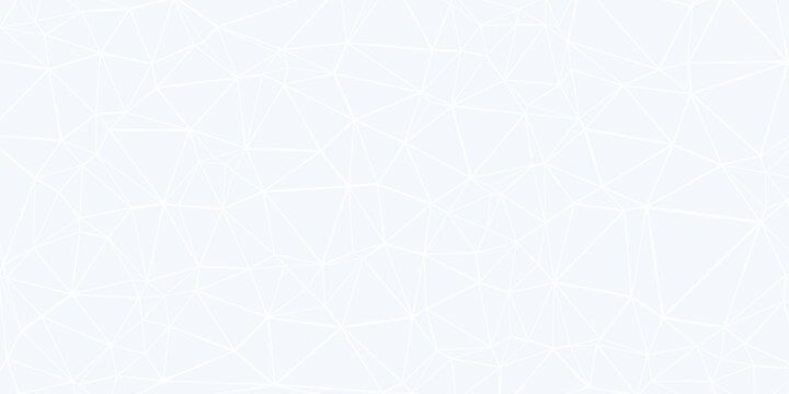 Minimalist white geometric background, subtle low poly vector pattern, clean light grey abstract mesh texture wallpaper Premium Background