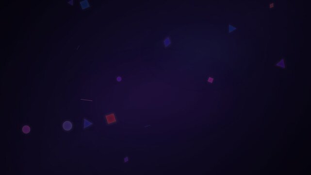 Abstract geometric glitch art with neon RGB split and dynamic distortion