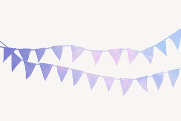 Obraz premium Purple festive garland background, glitter aesthetic design