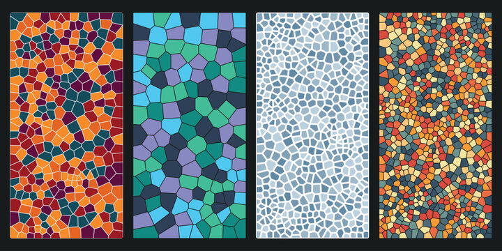 Abstract Pixelated Graphic Design with Stylized Stippled Characters in Monochrome Grayscale