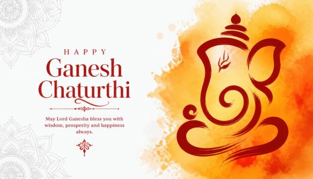 Abstract Ganesh Chaturthi Art