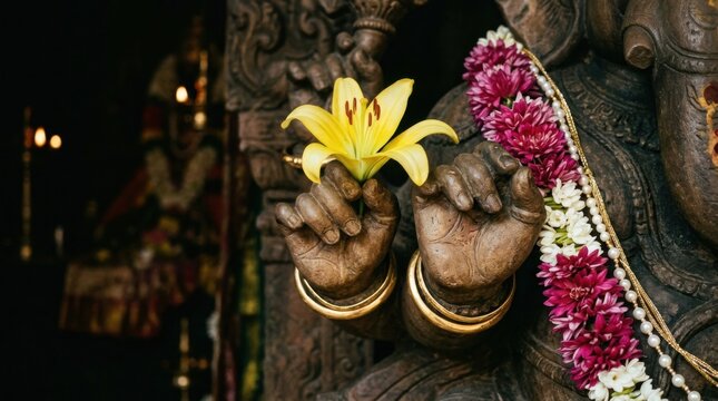 Sacred Temple Flower Ritual