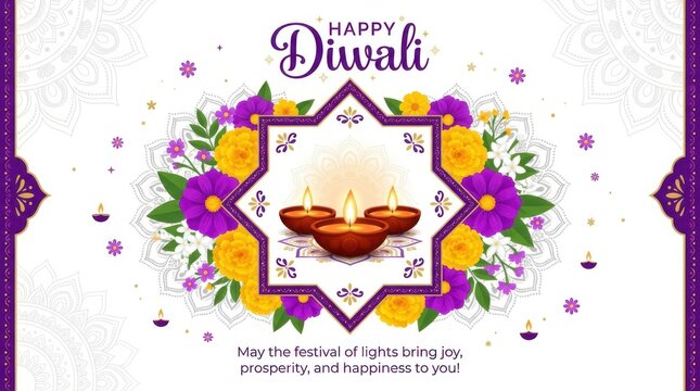 Decorative Diwali Greeting Design