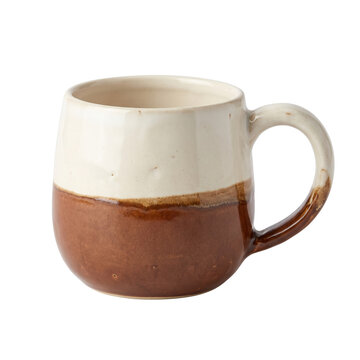 Two-tone ceramic coffee mug
